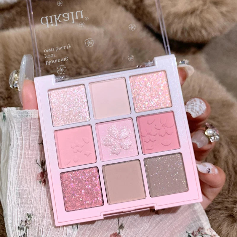 DIKALU 9-Color Sakura Eyeshadow Palette