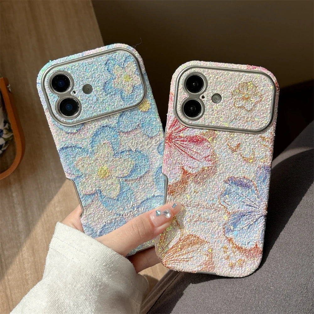 Luxury Bling Oil Painting Flower Phone Case
