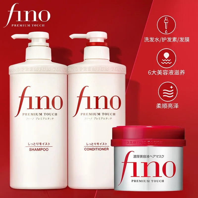 Fino Shampoo Conditioner 550ml/Hair Mask 230ml