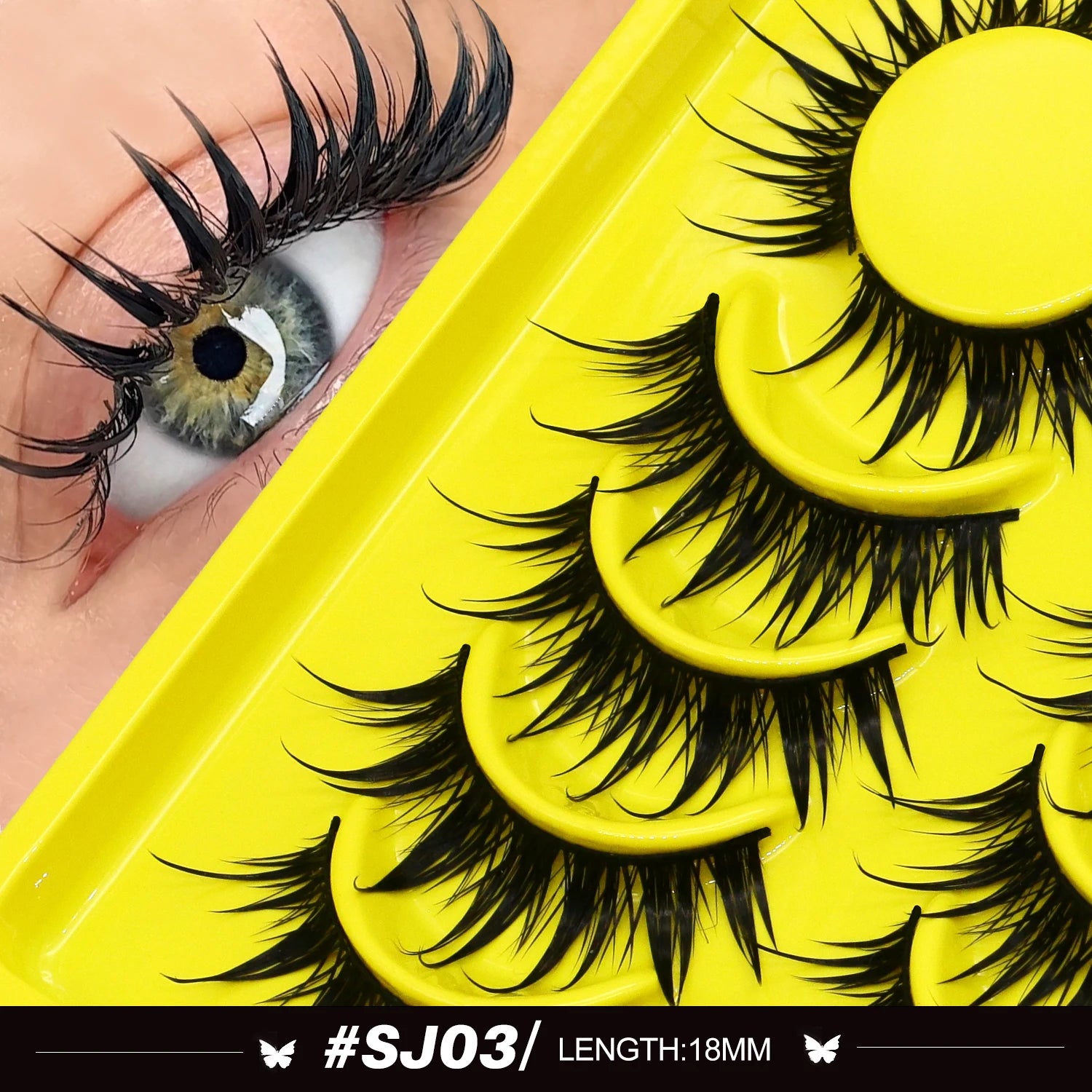 Lasvirey Cat Eye 3D Faux Mink Lashes