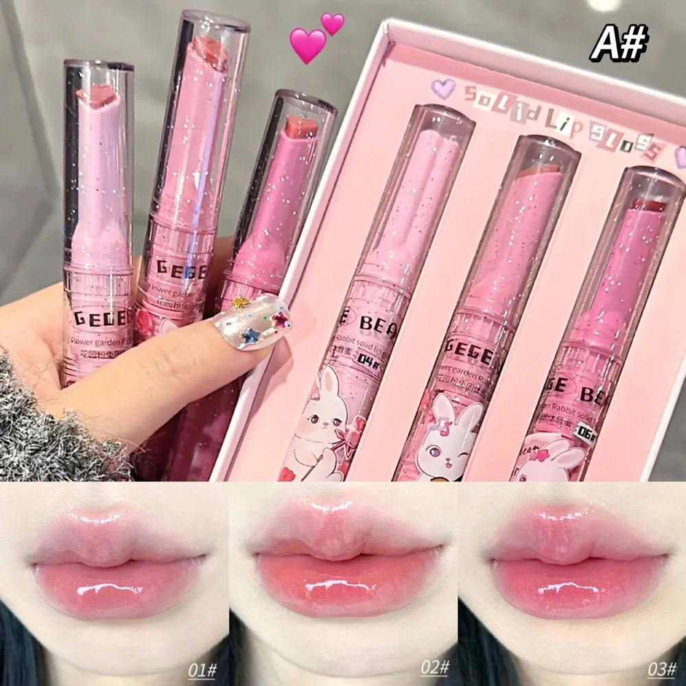 Gege Bear Moisturizing Solid Colored Lip Balm