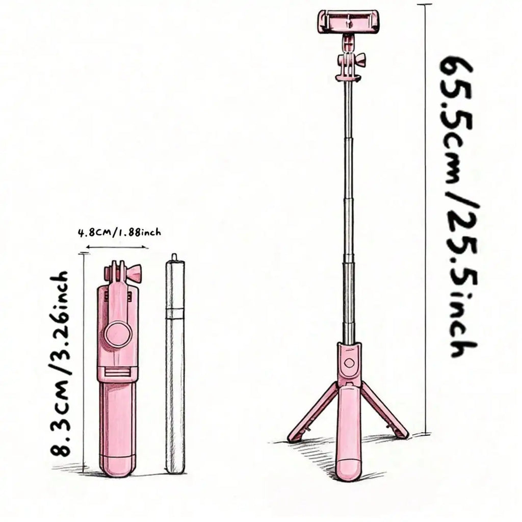 Wireless Selfie Stick With Tripod Stand