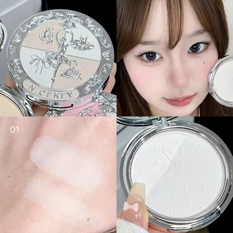 NICEKEY Pink Ballet Face Pressed Powder