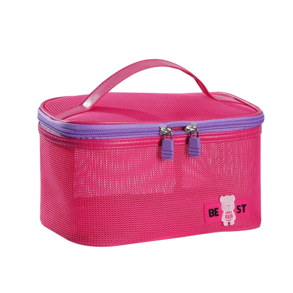 Large Kawaii Leather Makeup Bag