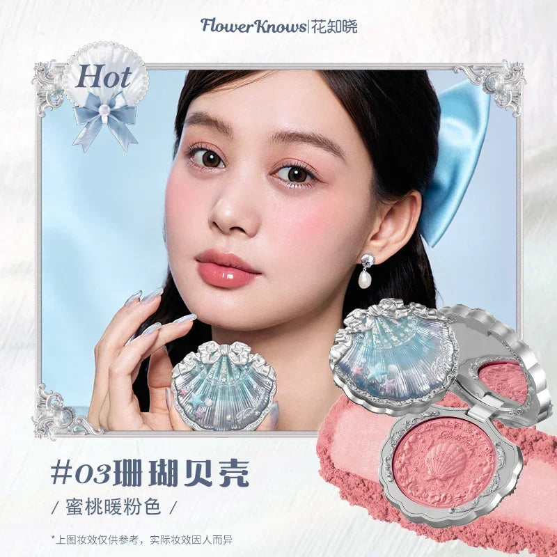 Shells Jewel Collection | Embossed Silk Satin Blusher