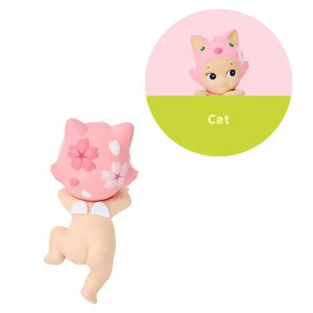 Sonny Angel Hippers Decorative Mini Figures Cherry Blossom Series Blind Box Cute Phone Collectible Toy Gift For Toy Collectors
