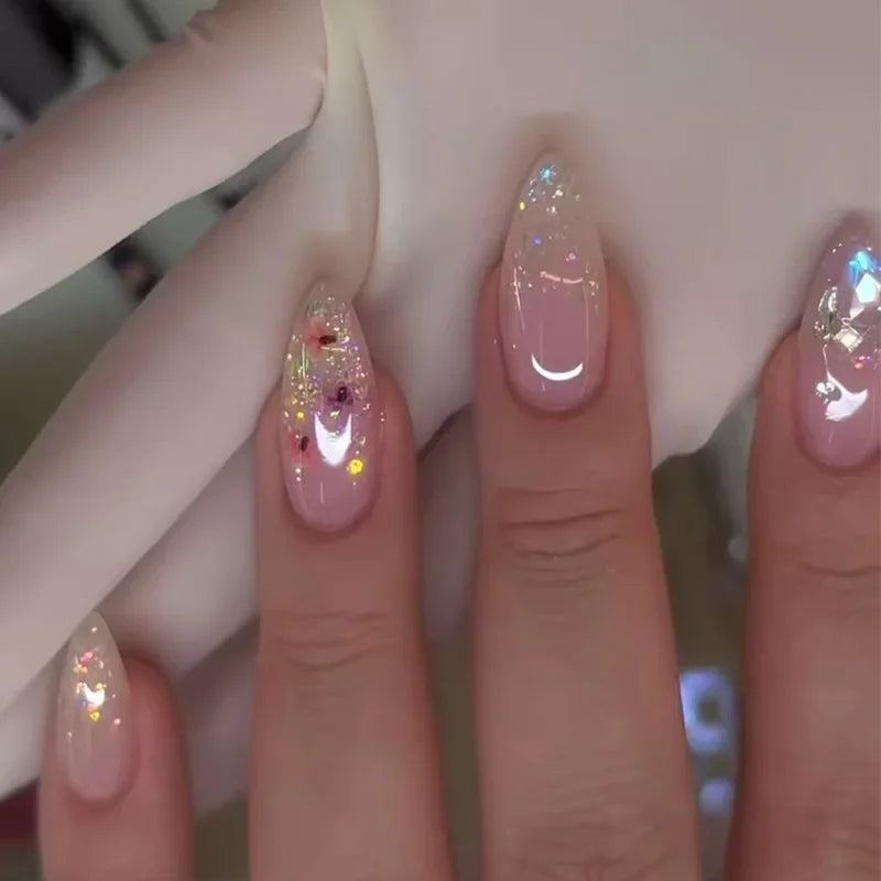 24Pcs Floral Press on Nails