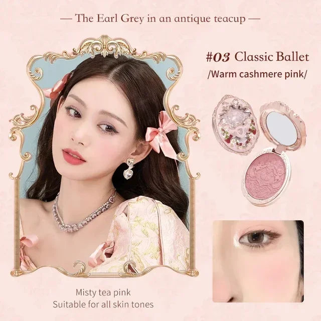 Strawberry Rococo Series Embossed Blush