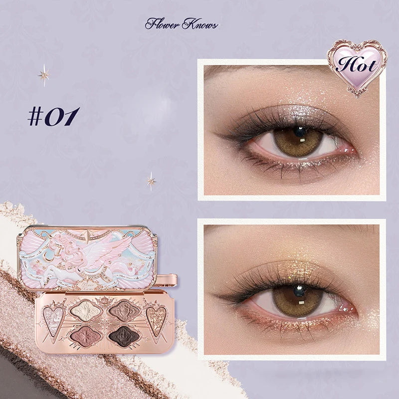 Knight Unicorn 6 Color Satin Eye Shadow Palette