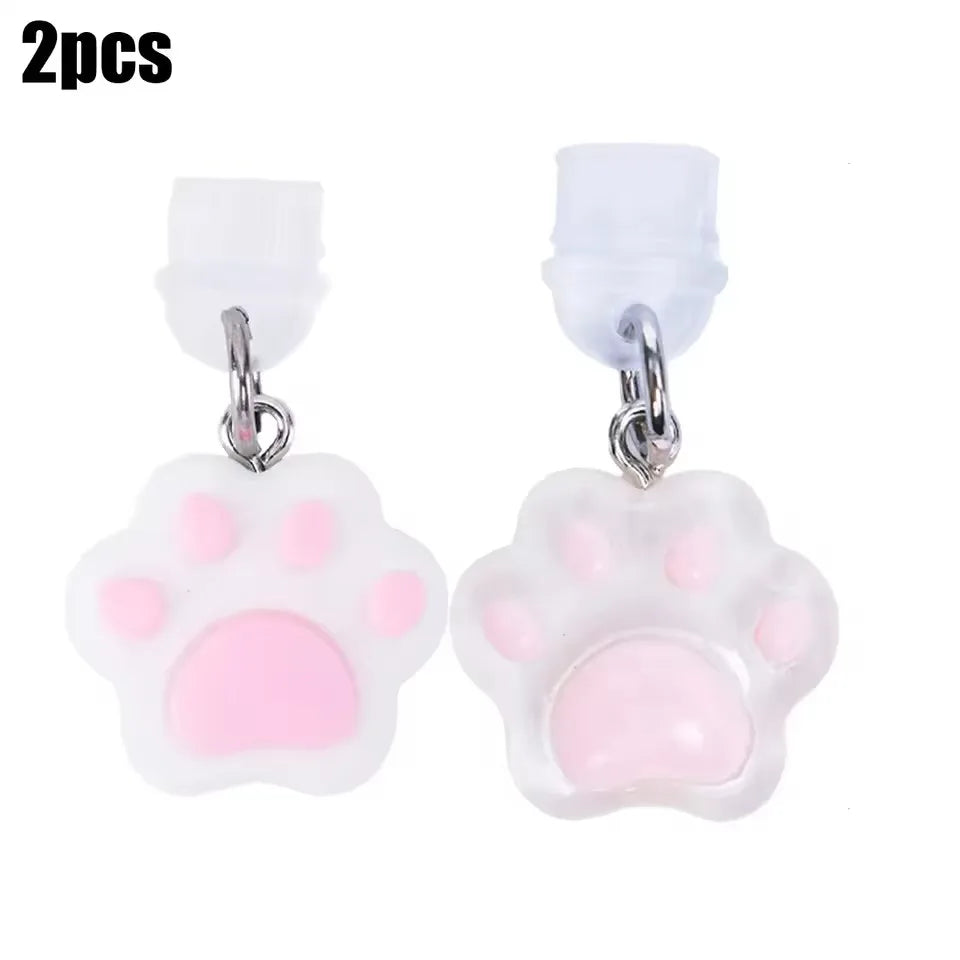 Cute Cartoon Cat Paw Dust Plug Pendant
