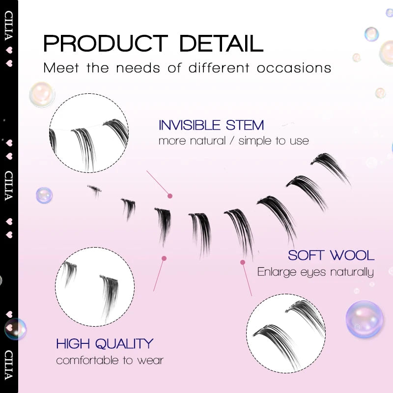10Pairs Lower Manga Style Eyelashes