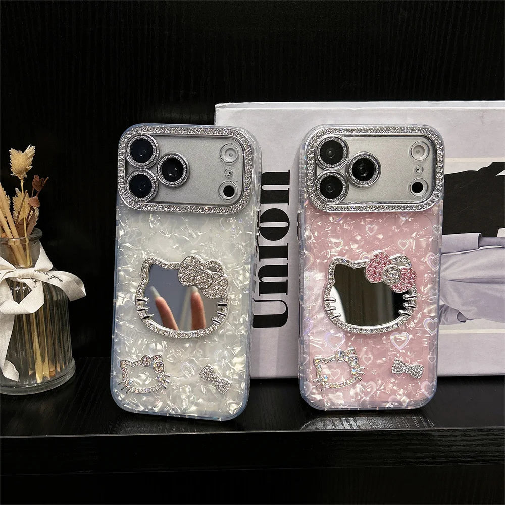Luxury Diamond Mirror HelloKitty Phone Case