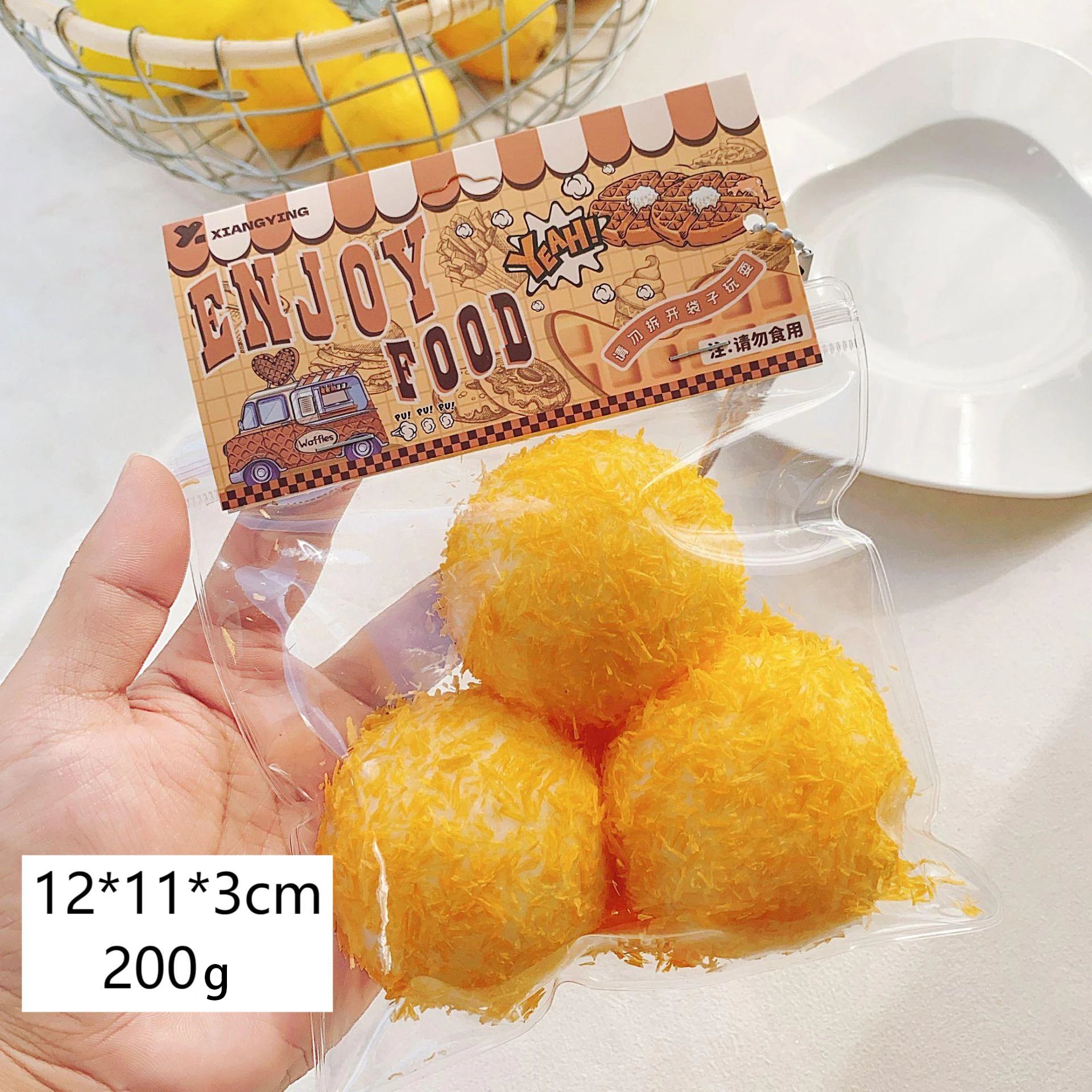 Food squeezing toys, soft and sticky with slow rebound, squeeze and relax jelly stress relief toys, for children and adults.