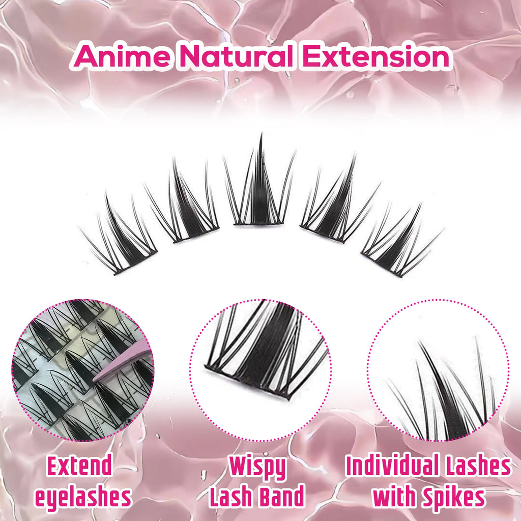 140 Cluster Korean-Style False Lash Extension Kit