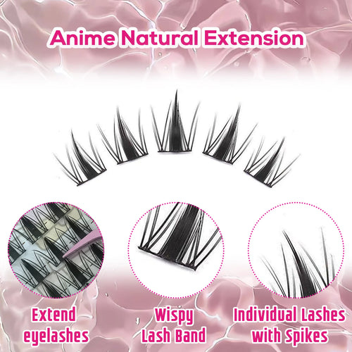 140 Cluster Korean-Style False Lash Extension Kit