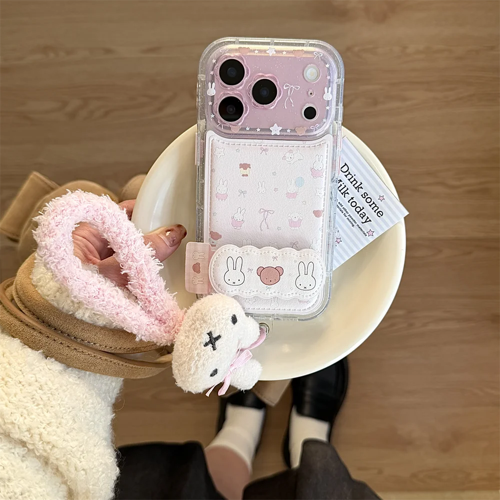 Kawaii Miffy Phone Case with Stand