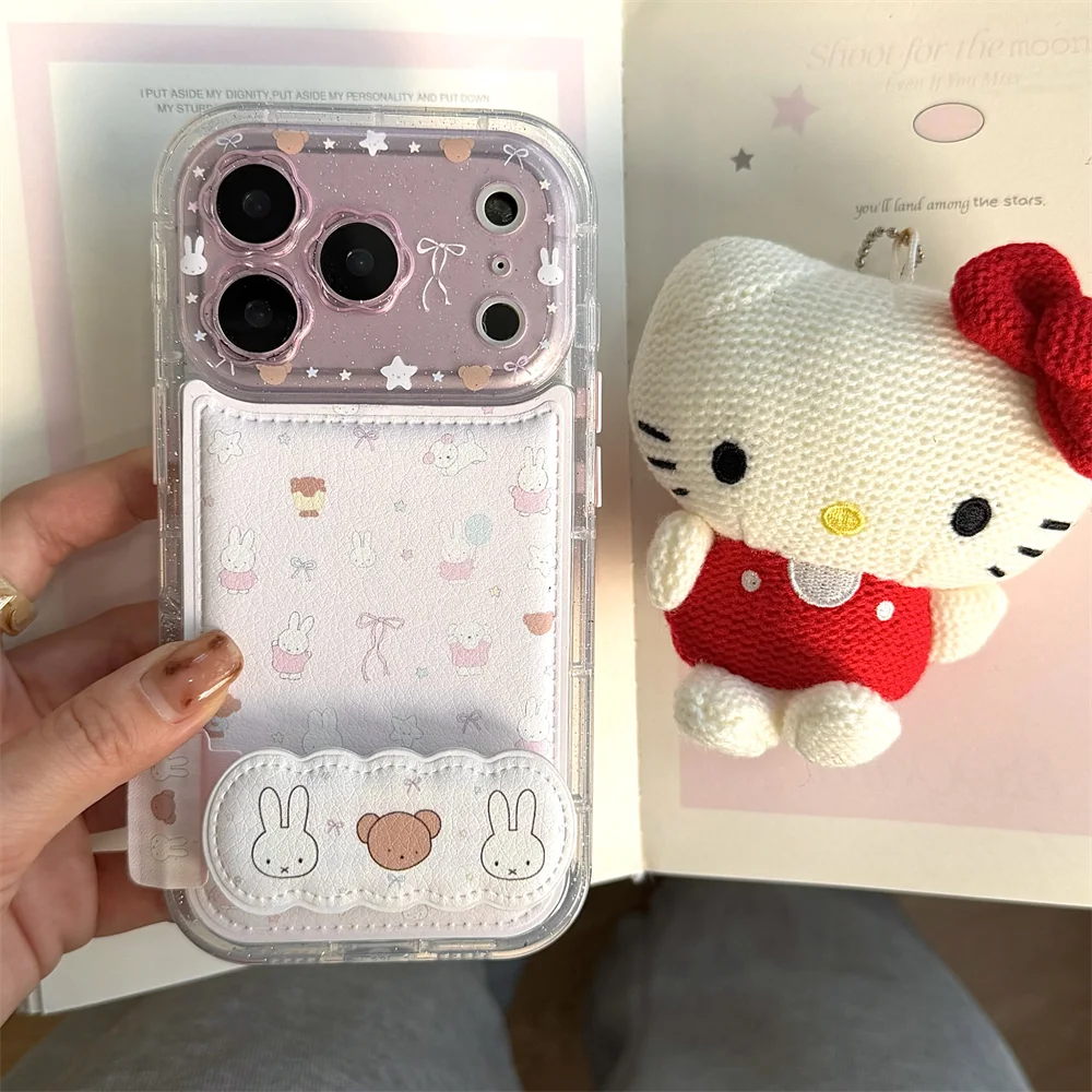 Kawaii Miffy Phone Case with Stand