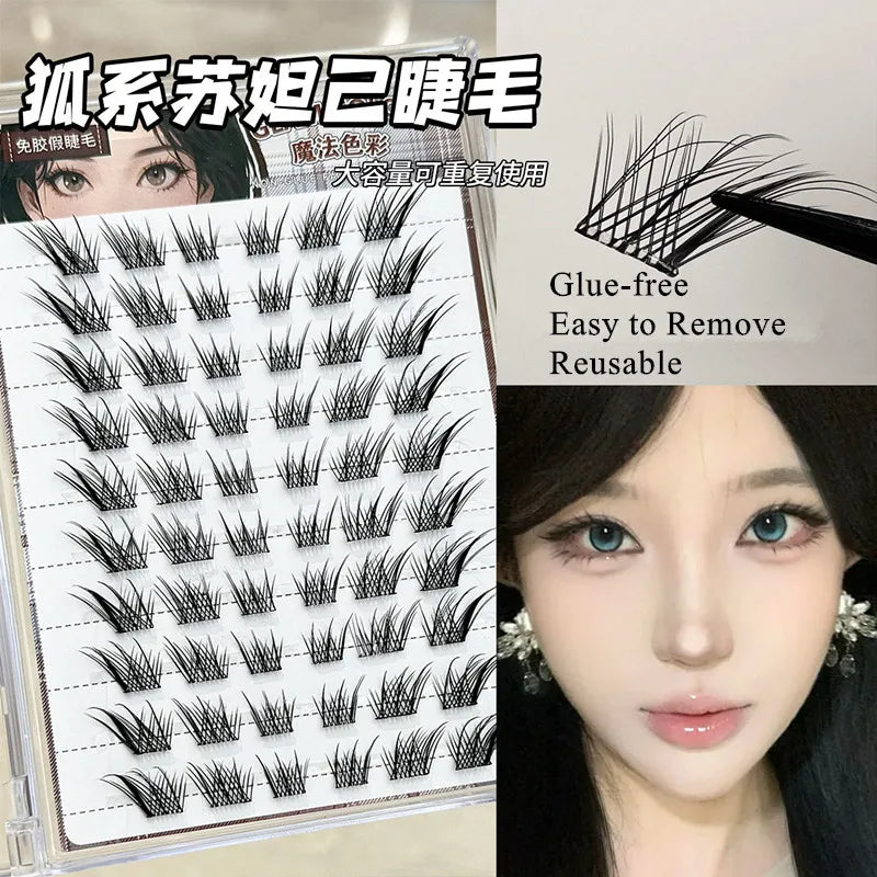 Fox Eye Effect Fluffy False Eyelashes
