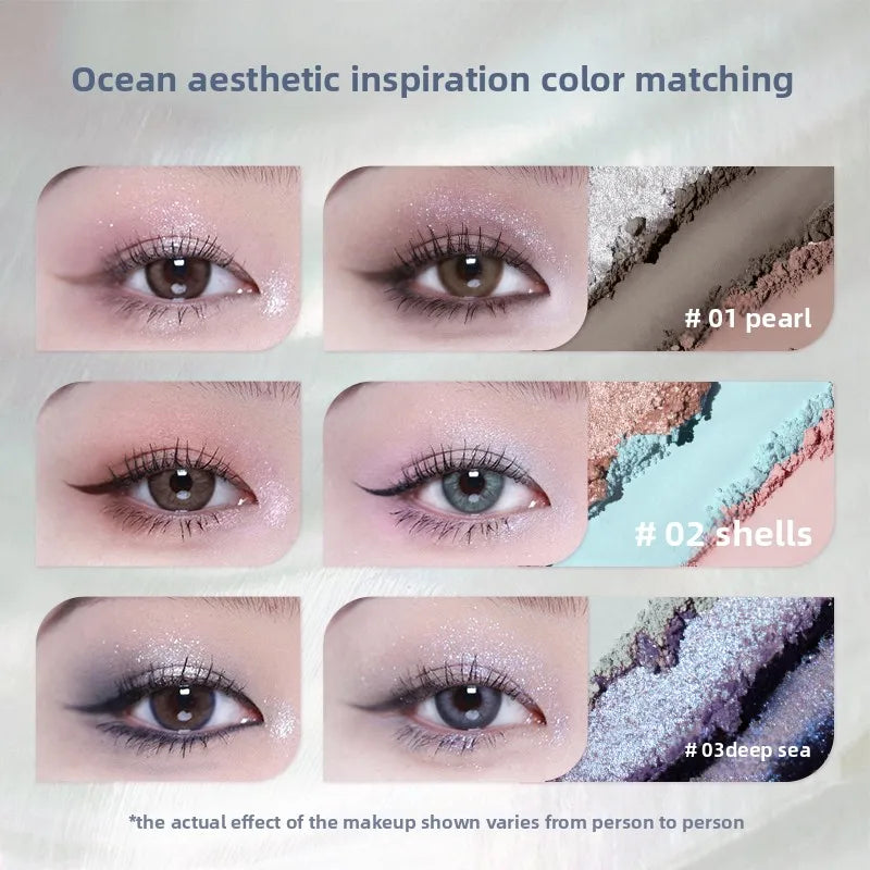 Shell Pearl Collection Matte Pearl Six Color Eyeshadow Palette