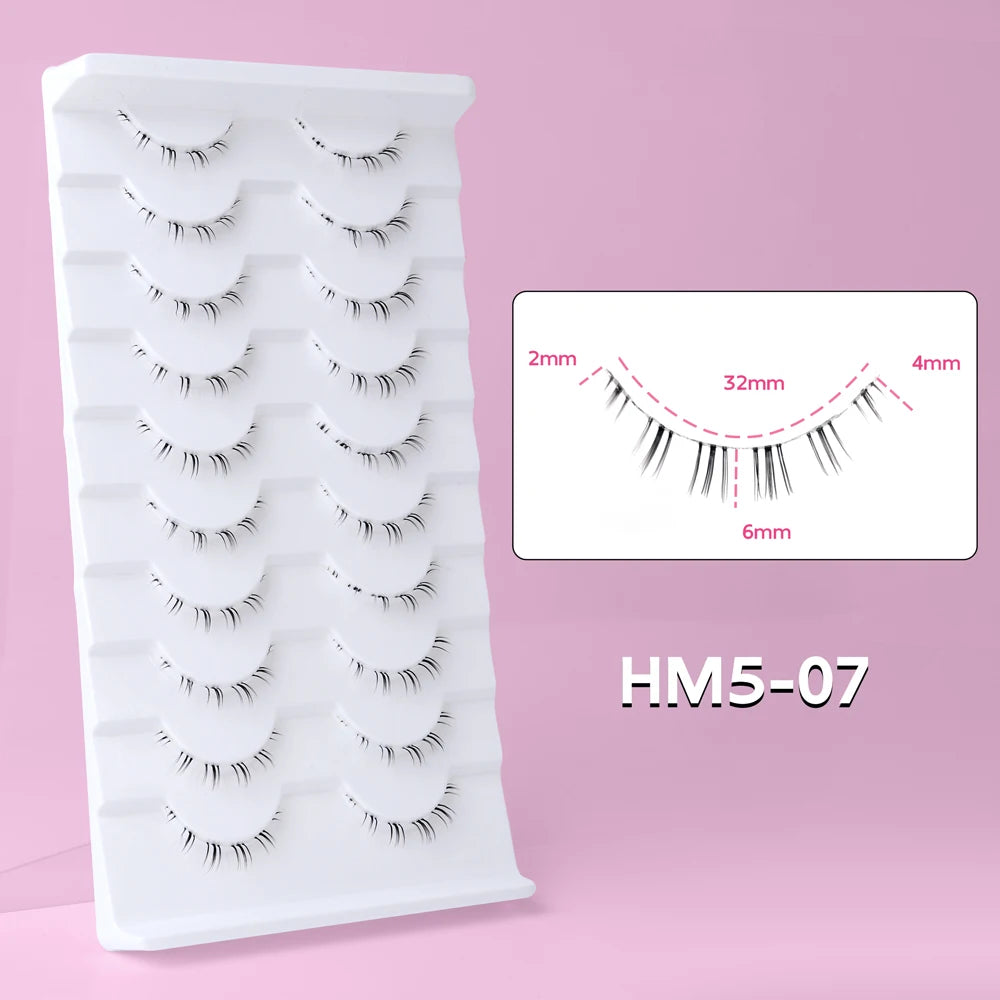 10Pairs Lower Manga Style Eyelashes
