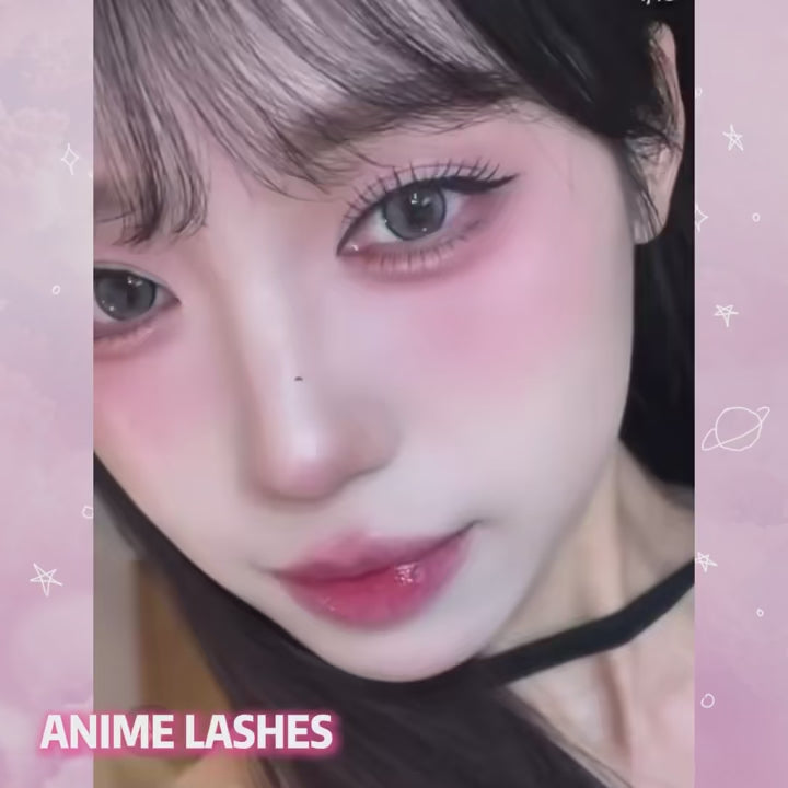 DINGSEN 10 Pair Clear Band Manga Style False Eyelashes